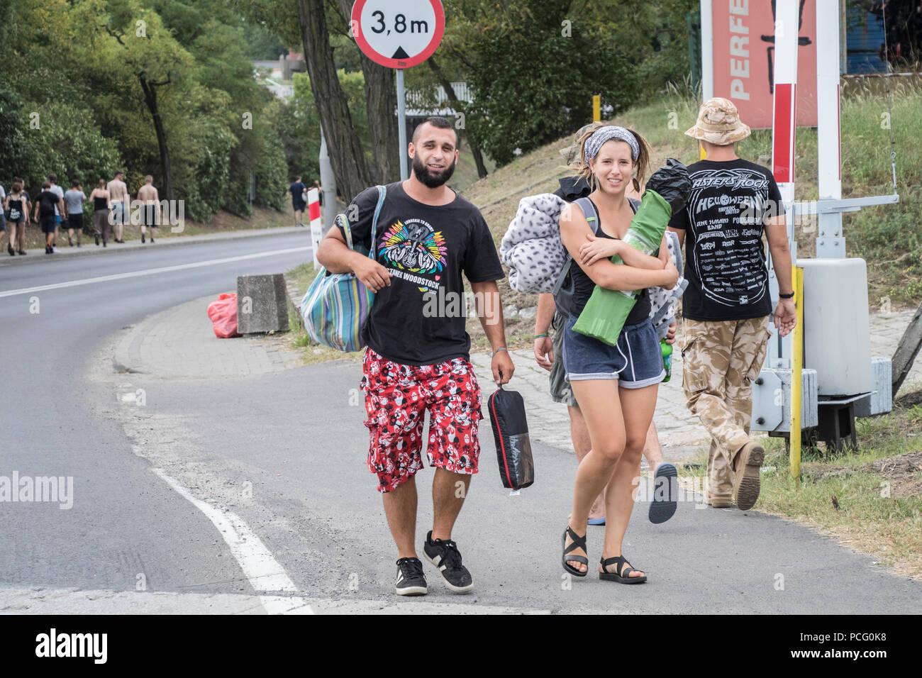 Kostrzyn su Odra, Polonia - 2 agosto 2018. Festival PolandRock uno dei più grandi festival in Europa ha iniziato a. Credito: Slawomir Kowalewski/Alamy Live News Foto Stock