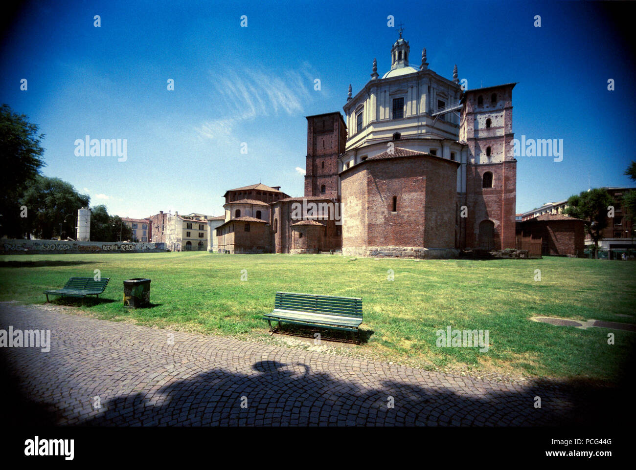 L'Italia, Lombardia, Milano, San Lorenzo Maggiore Basilica Foto Stock