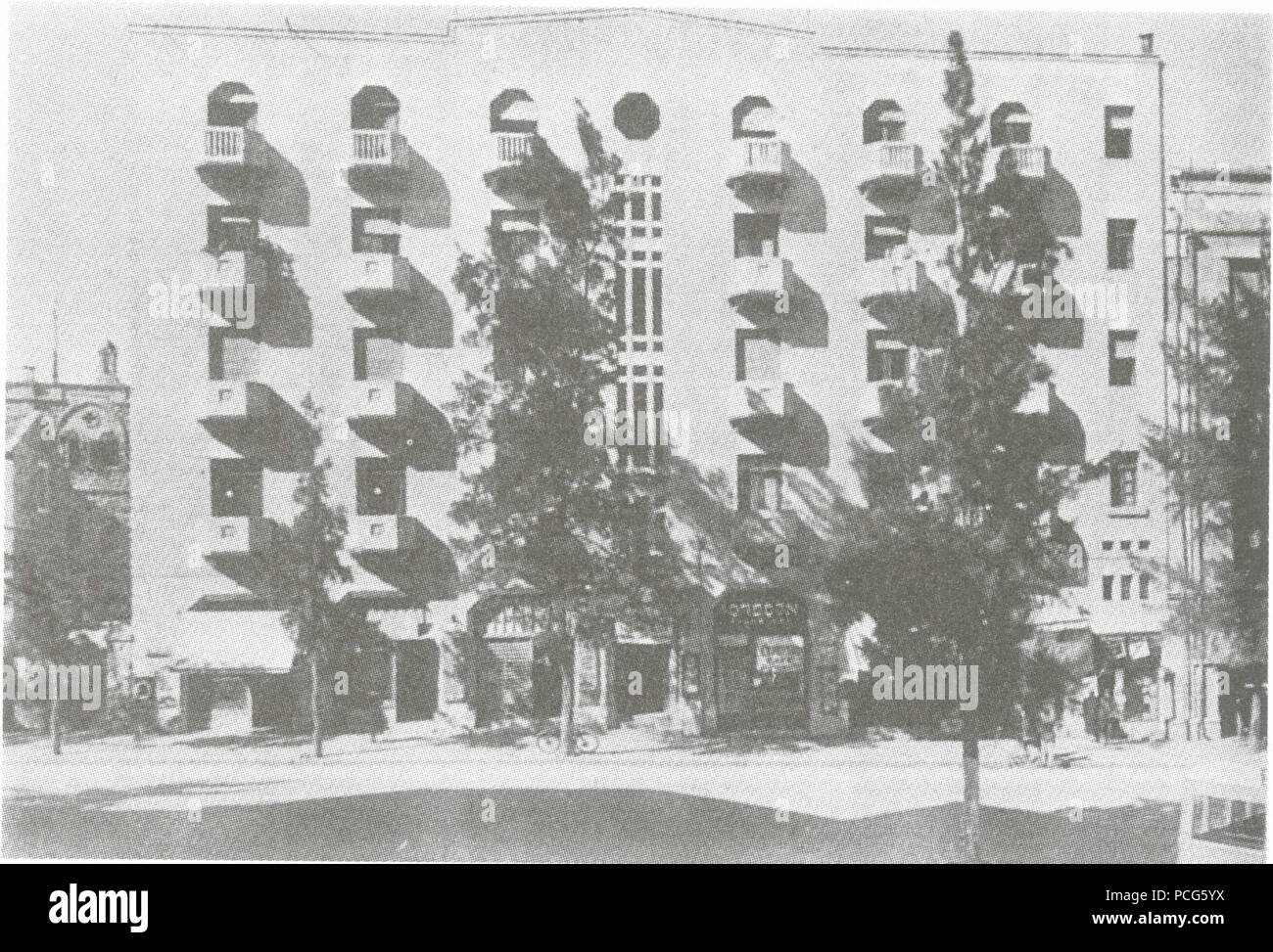 104 La costruzione presso il re George Street nei primi anni quaranta Foto Stock