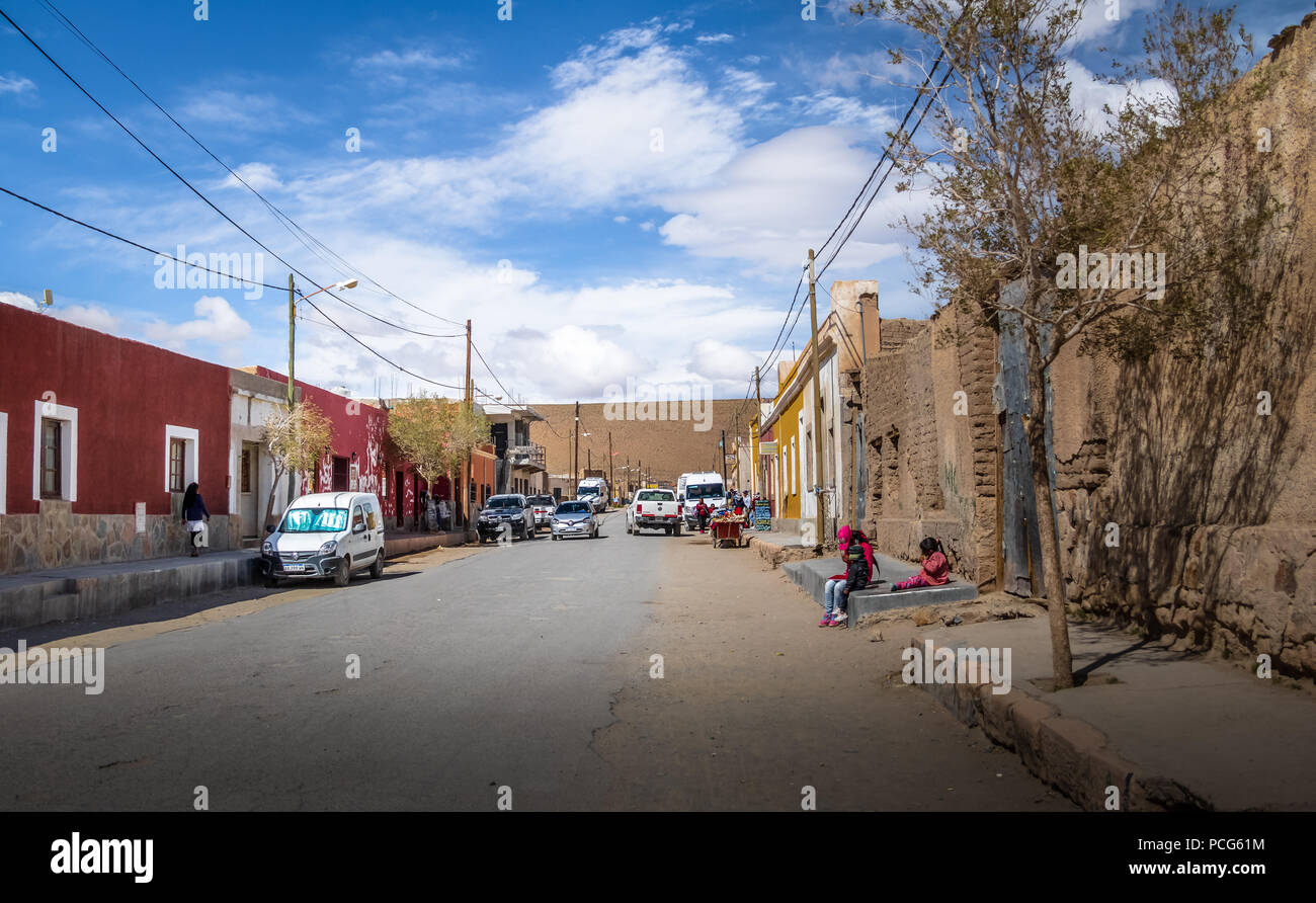 San Antonio de los Cobres Town - San Antonio de los Cobres, Salta, Argentina Foto Stock