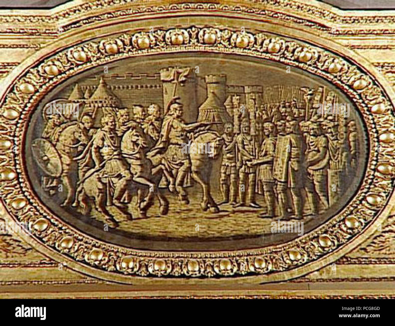 121 CESAR en passant REVUE SES LEGIONI Foto Stock