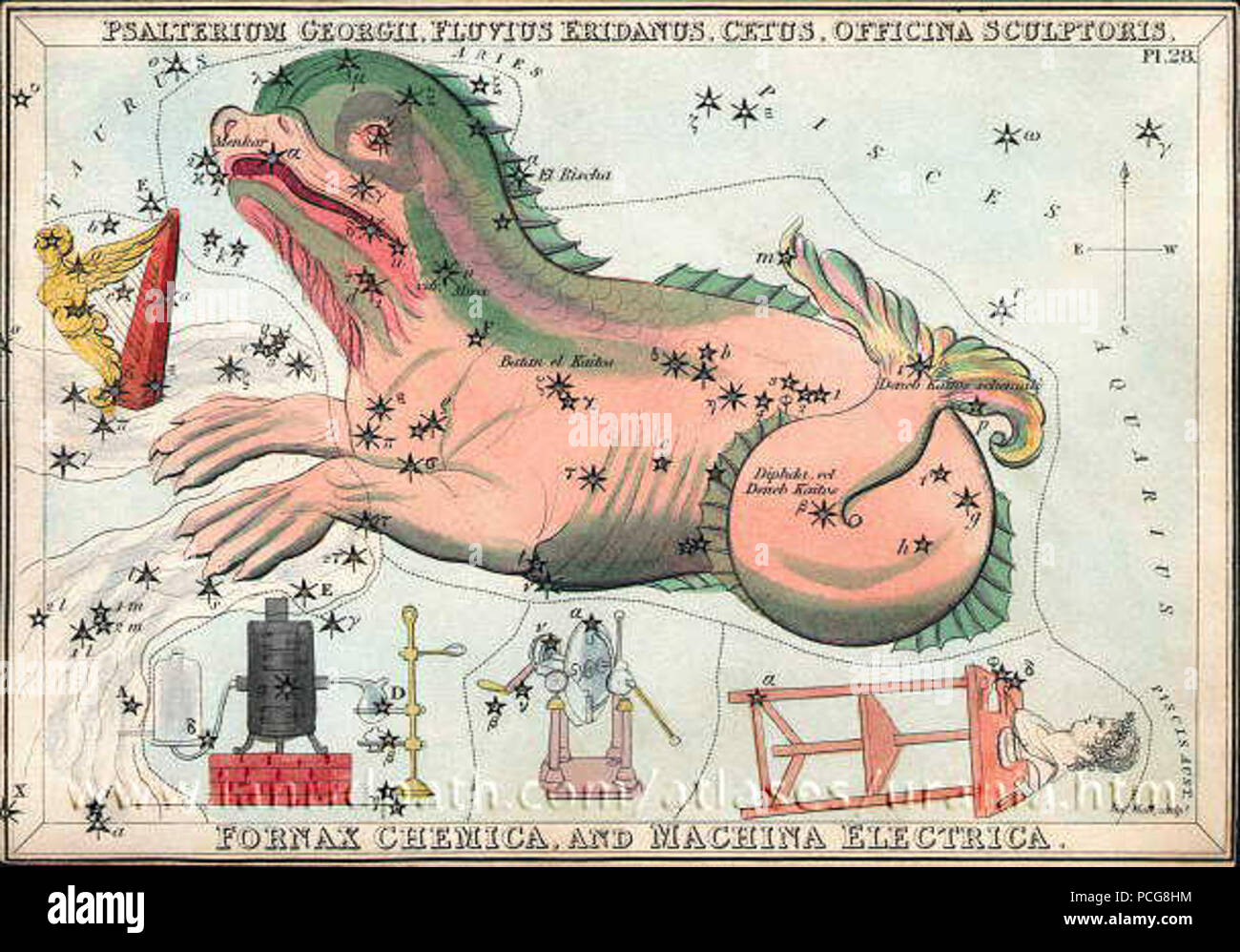 121 CetusUrania Foto Stock