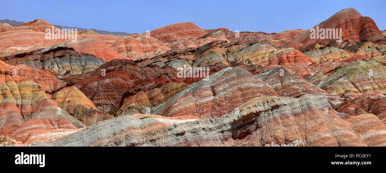 Colorato Paesaggio Delle Montagne Arcobaleno A Zhangye