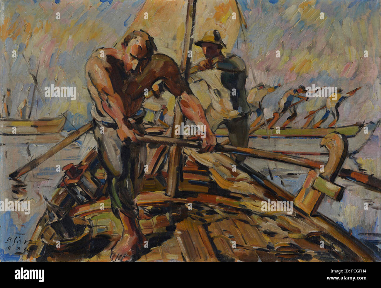 Albert Sirk - Težaki. Foto Stock