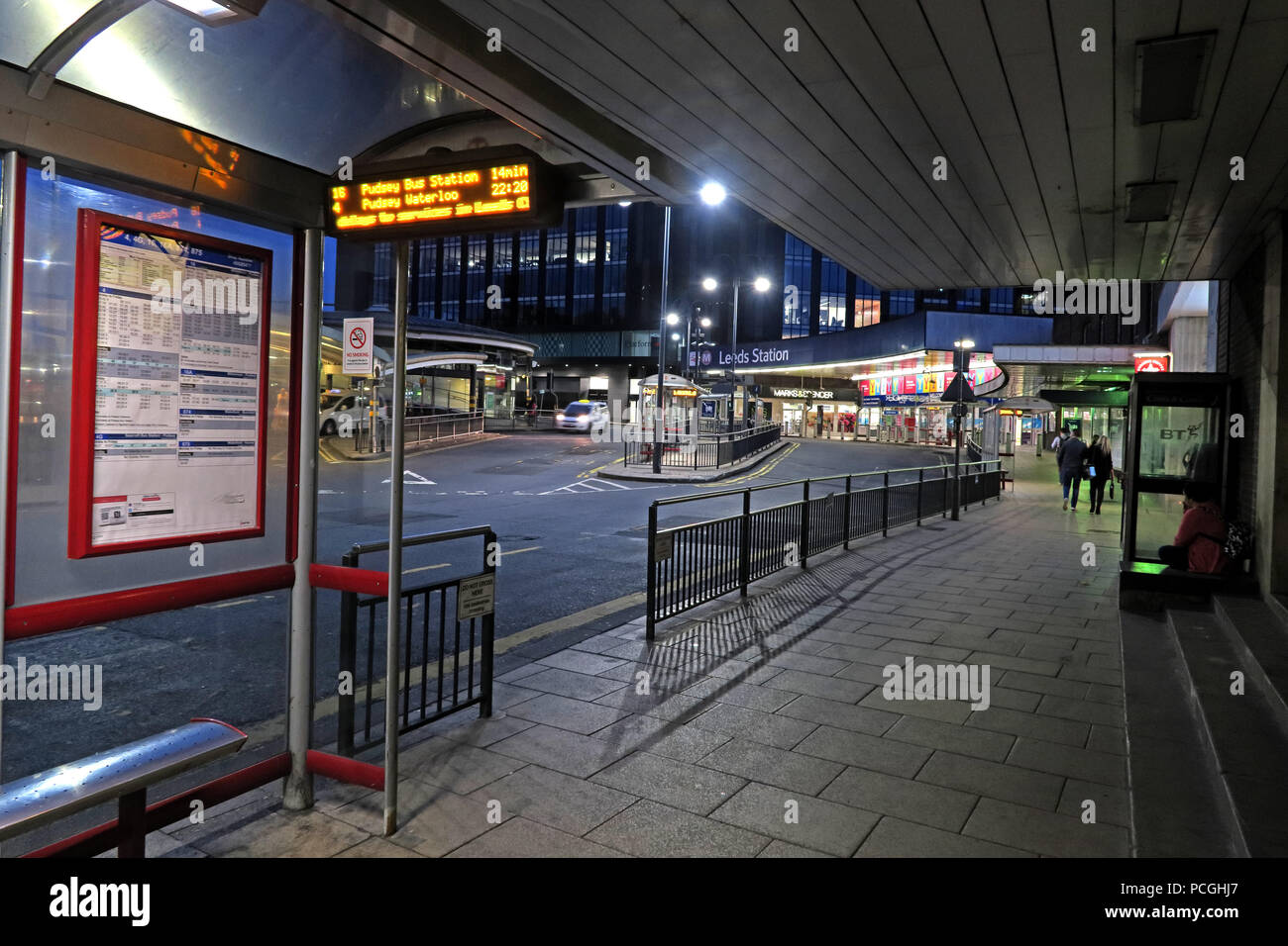 Stazione ferroviaria, il centro cittadino di Leeds, West Yorkshire, Inghilterra, LS1, Regno Unito Foto Stock