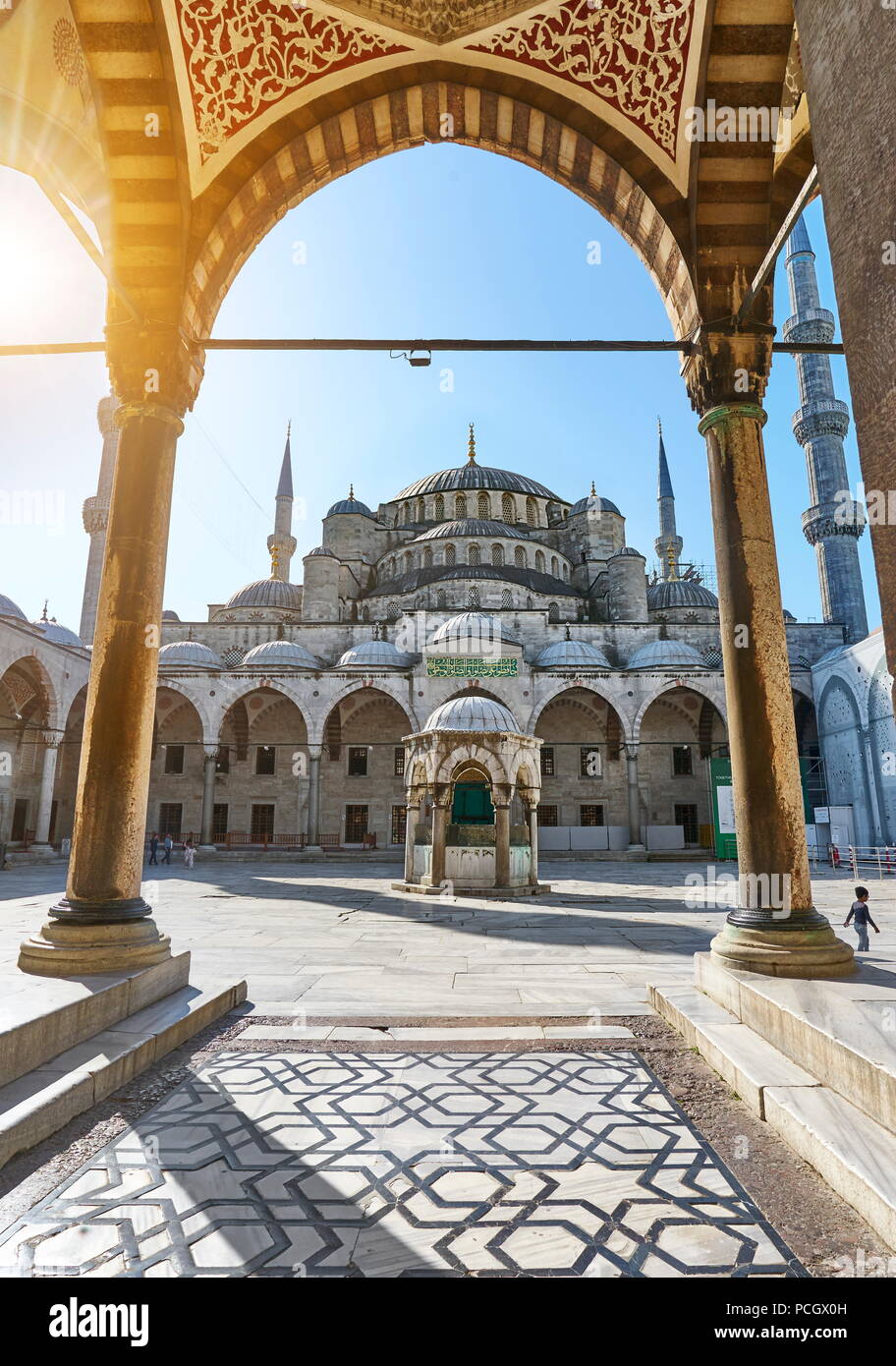 La Moschea Blu, Istanbul, Turchia Foto Stock