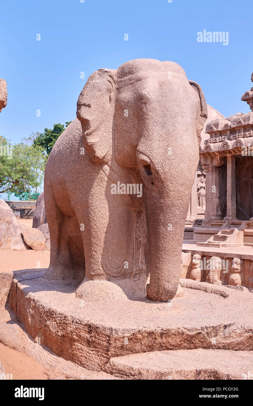 Tempio di fango nell'India meridionale Foto Stock