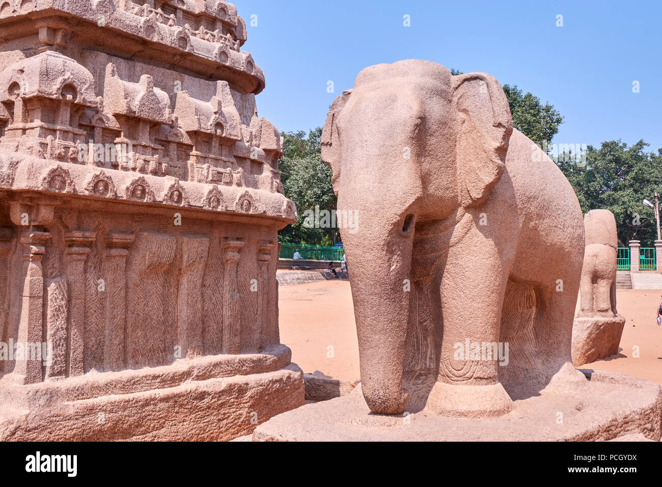 Tempio di fango nell'India meridionale Foto Stock
