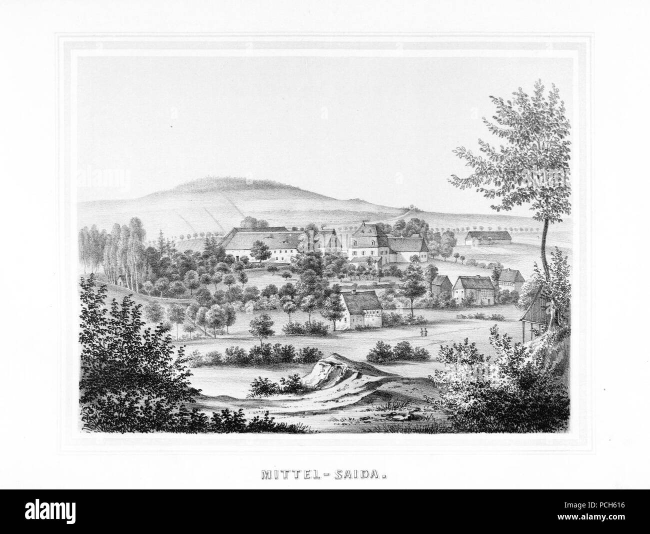 Album der Schlösser und Rittergüter im Königreiche Sachsen IV 141. Foto Stock