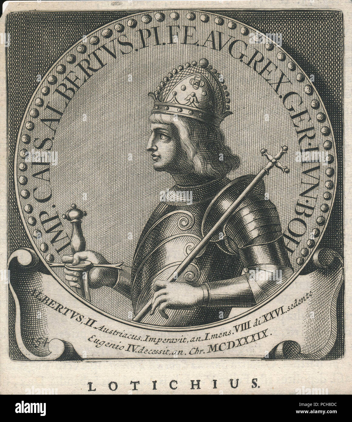 Albrecht II Erfgoedcentrum Rozet 300 191 d 6 C (85) 0001 20171115. Foto Stock