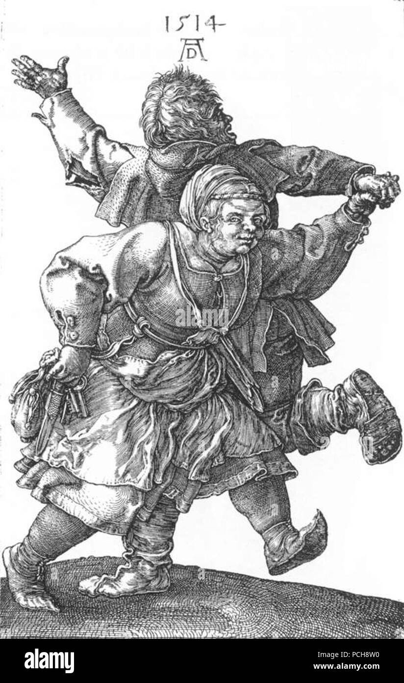 Albrecht Dürer - Contadino coppia danzante - Foto Stock