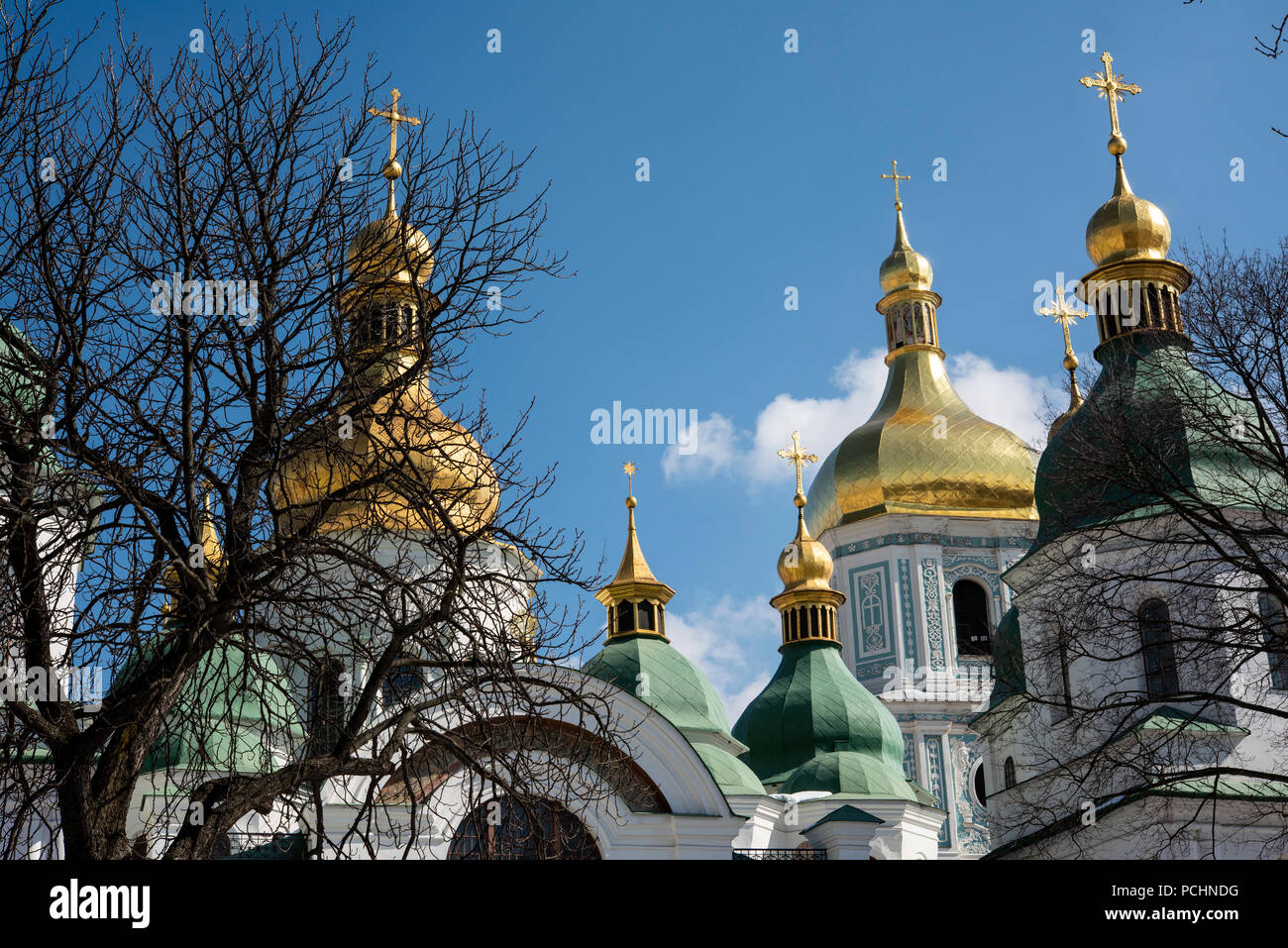 La basilica di Santa Sofia, Cattedrale di Kiev, Ucraina. Foto Stock