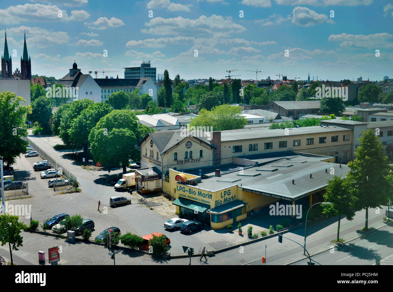 Dragonerareal, Mehringdamm, Kreuzberg di Berlino, Deutschland Foto Stock