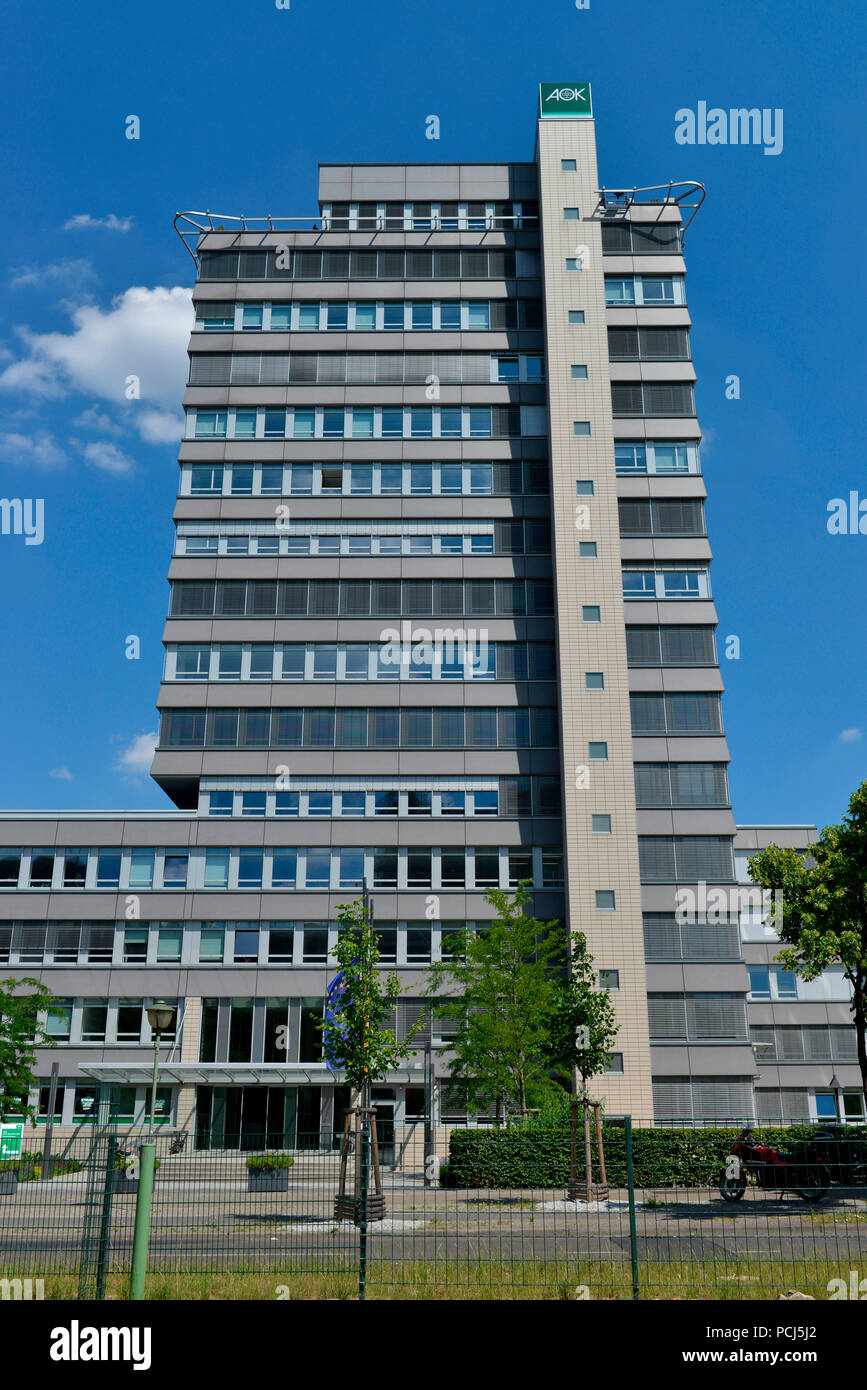 AOK, Wilhelmstrasse, Kreuzberg di Berlino, Deutschland Foto Stock