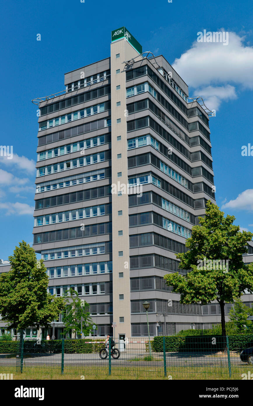 AOK, Wilhelmstrasse, Kreuzberg di Berlino, Deutschland Foto Stock