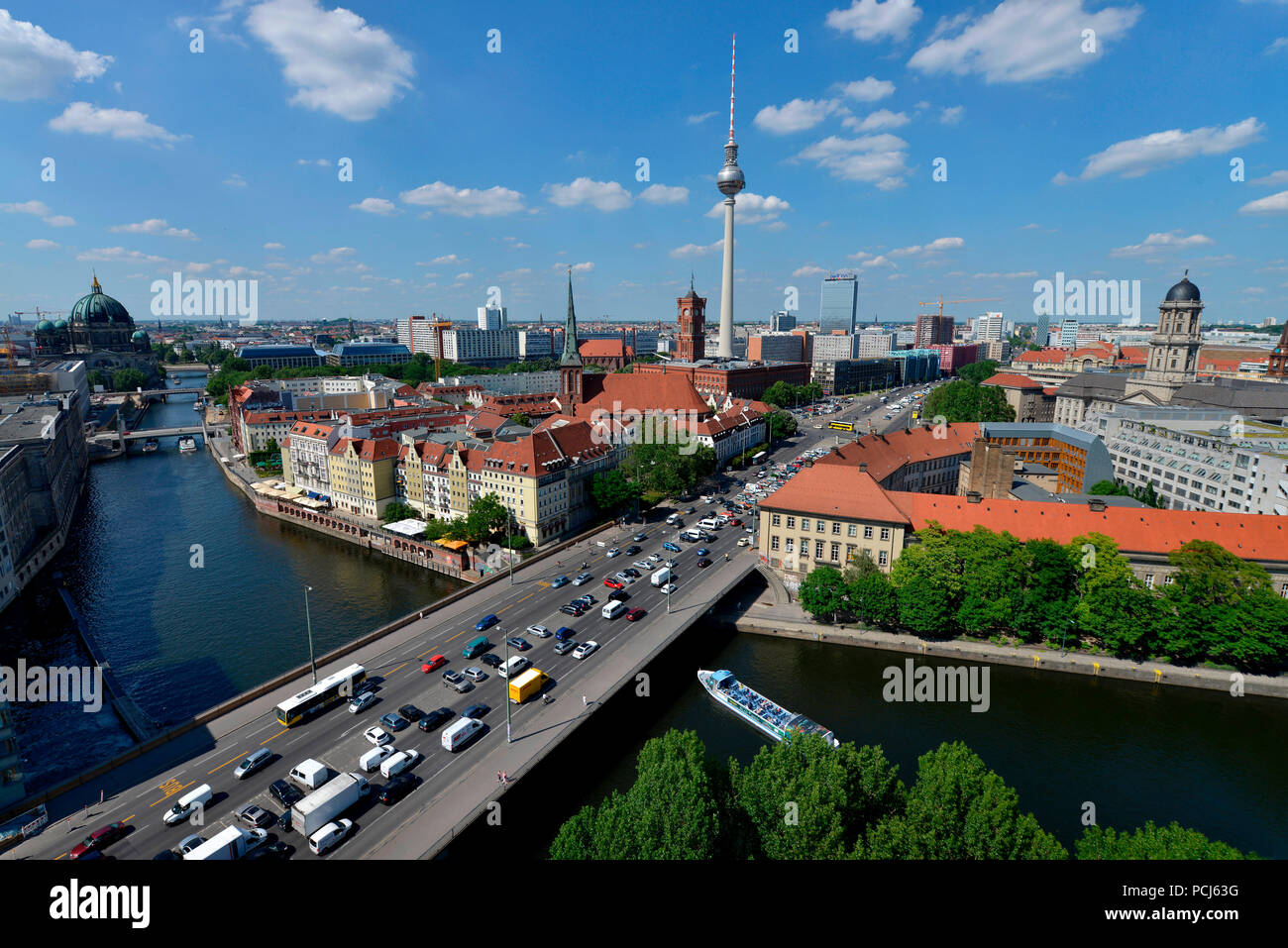 Nikolaiviertel, Mitte di Berlino, Deutschland Foto Stock