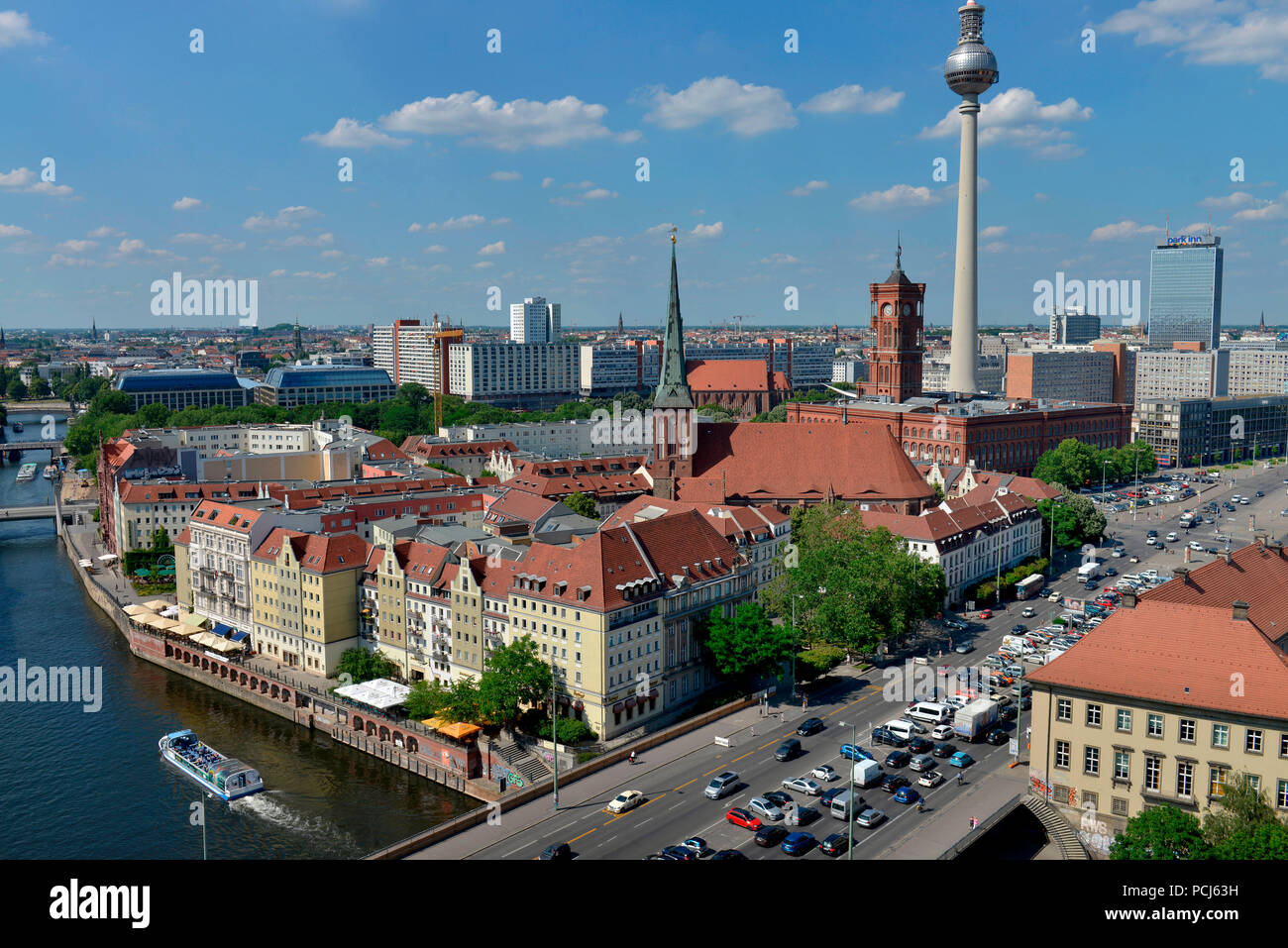 Nikolaiviertel, Mitte di Berlino, Deutschland Foto Stock