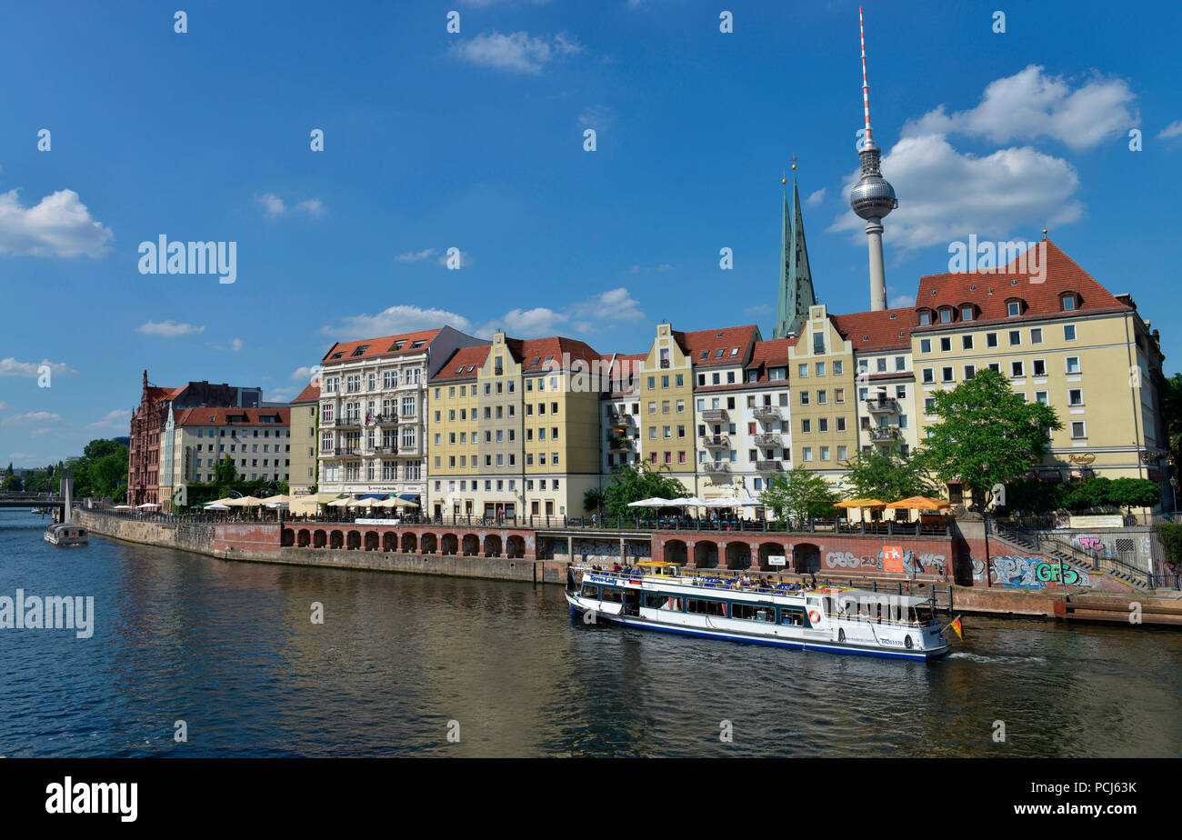 Nikolaiviertel, Mitte di Berlino, Deutschland Foto Stock