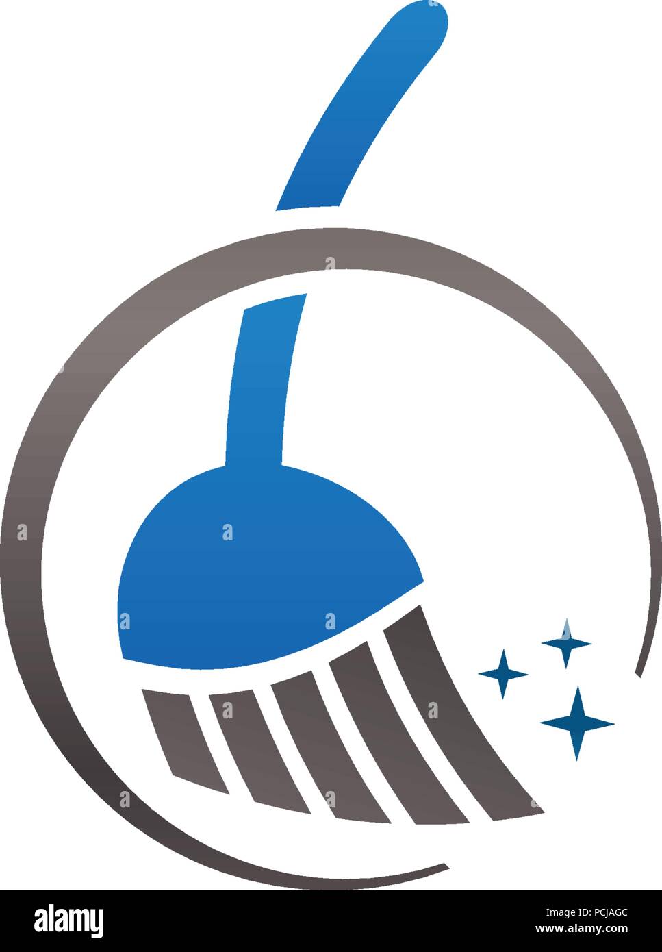 Il servizio di pulizia logo design modello eps vctor10 Illustrazione Vettoriale