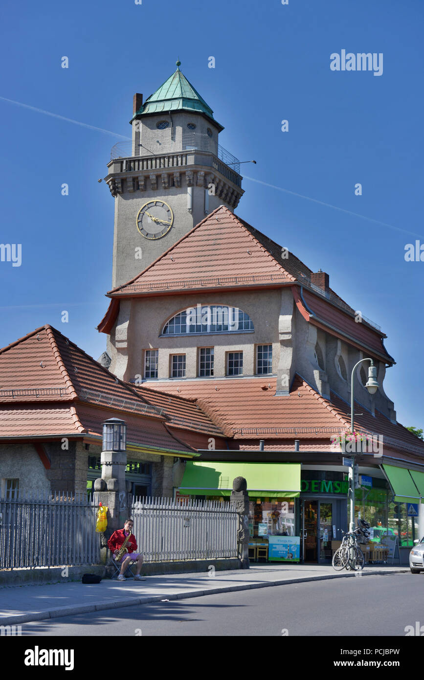 Bahnhof, Frohnau, Reinickendorf, Berlino, Deutschland Foto Stock