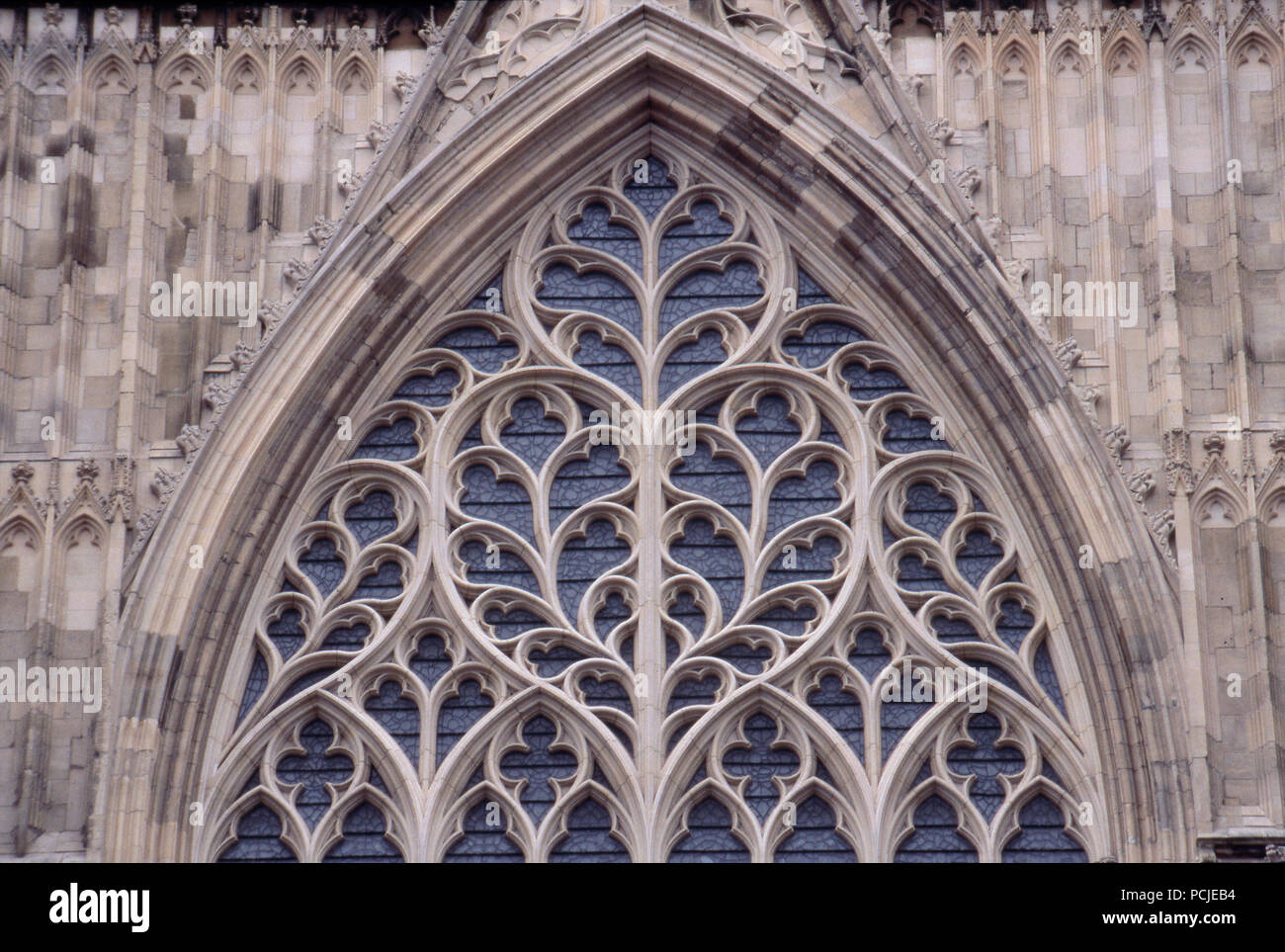 Dettagli della cattedrale di York, York, Inghilterra. Fotografia Foto Stock