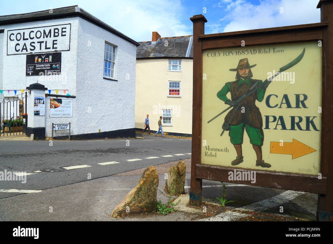 Antica città di Colyton in East Devon Foto Stock