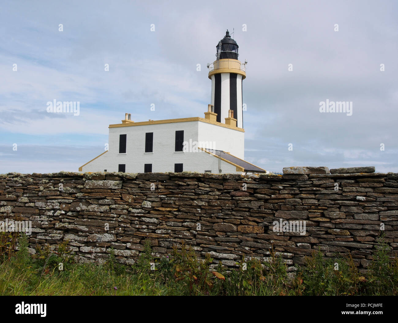 Faro, il punto di inizio, Sanday, Orkney Foto Stock