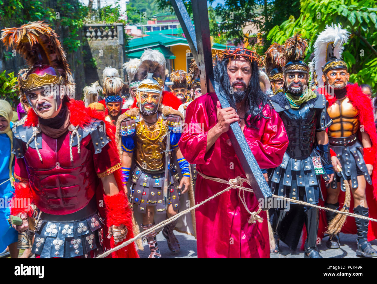 BOAC , Filippine - MARZO 30 : i partecipanti al festival Moriones in Boac Marinduque isola delle Filippine. Il Moriones festival tenutosi anualy su Foto Stock