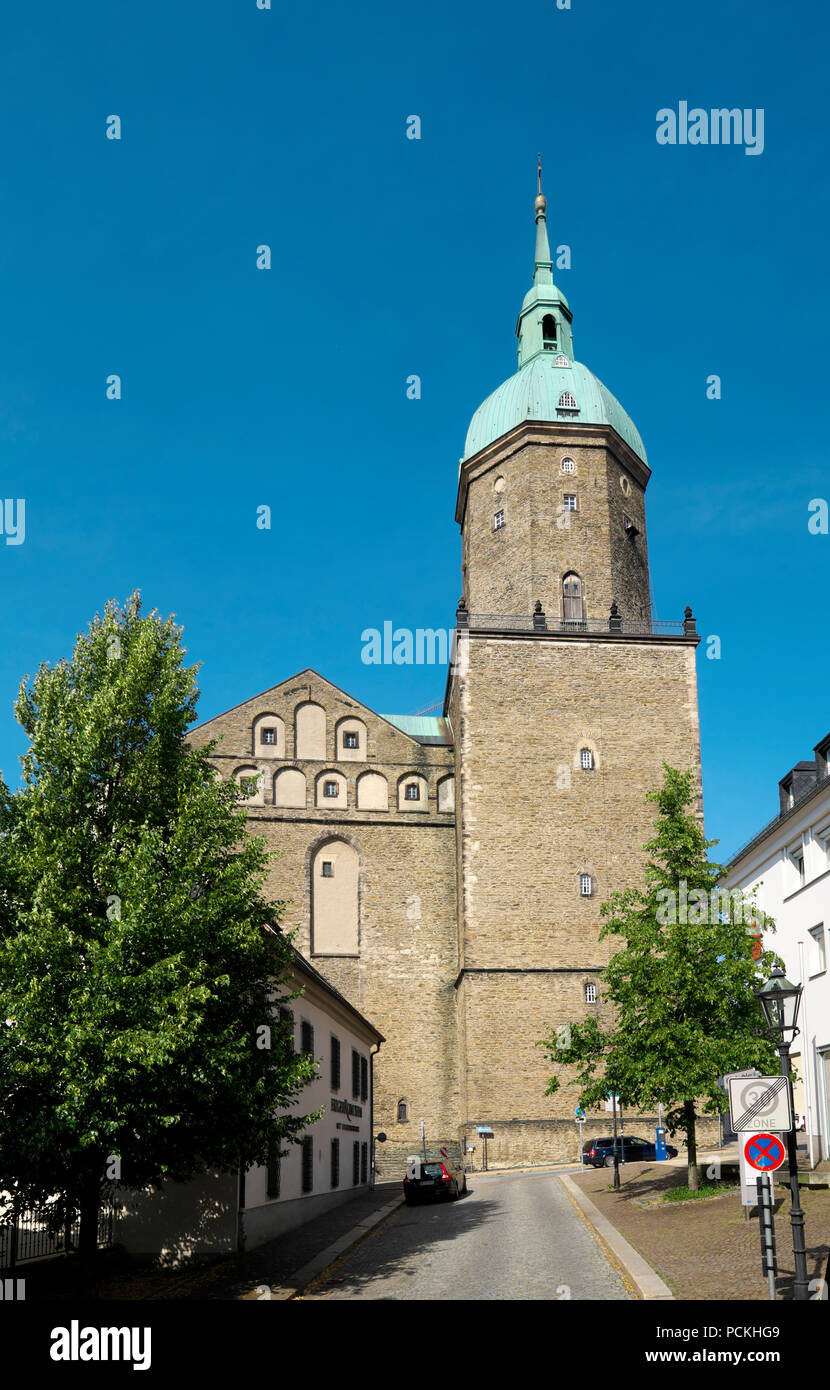 Saint Annen chiesa, Annaberg-Buchholz, Monti Metalliferi, Bassa Sassonia, Germania Foto Stock