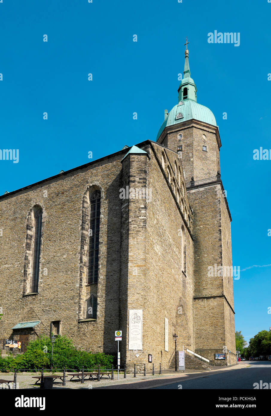Saint Annen chiesa, Annaberg-Buchholz, Monti Metalliferi, Bassa Sassonia, Germania Foto Stock