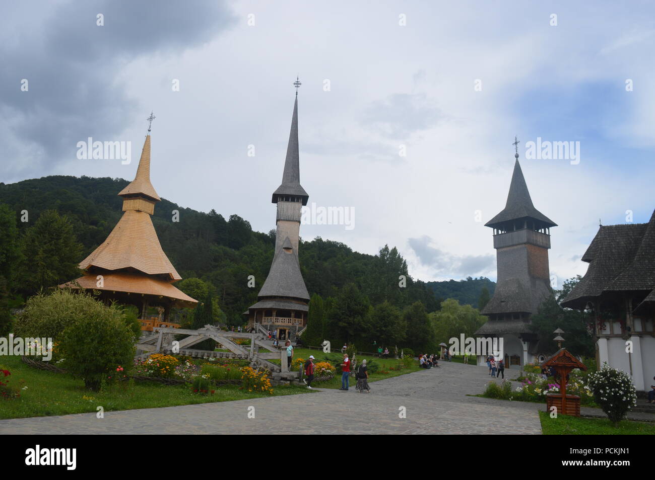 Barsana Monastero Foto Stock