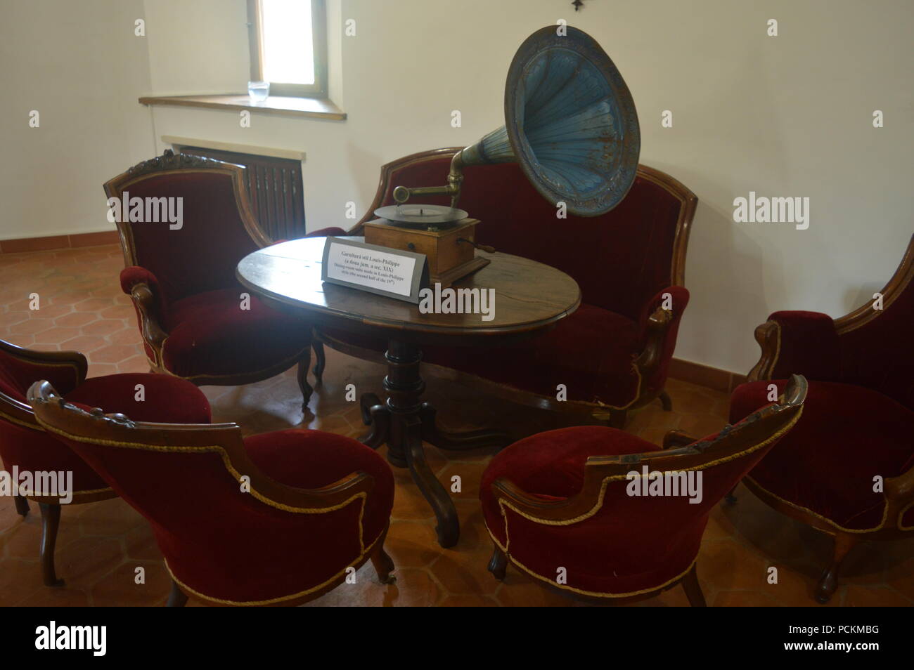 Sala da pranzo suite realizzata in stile Louis-Philippe Foto Stock