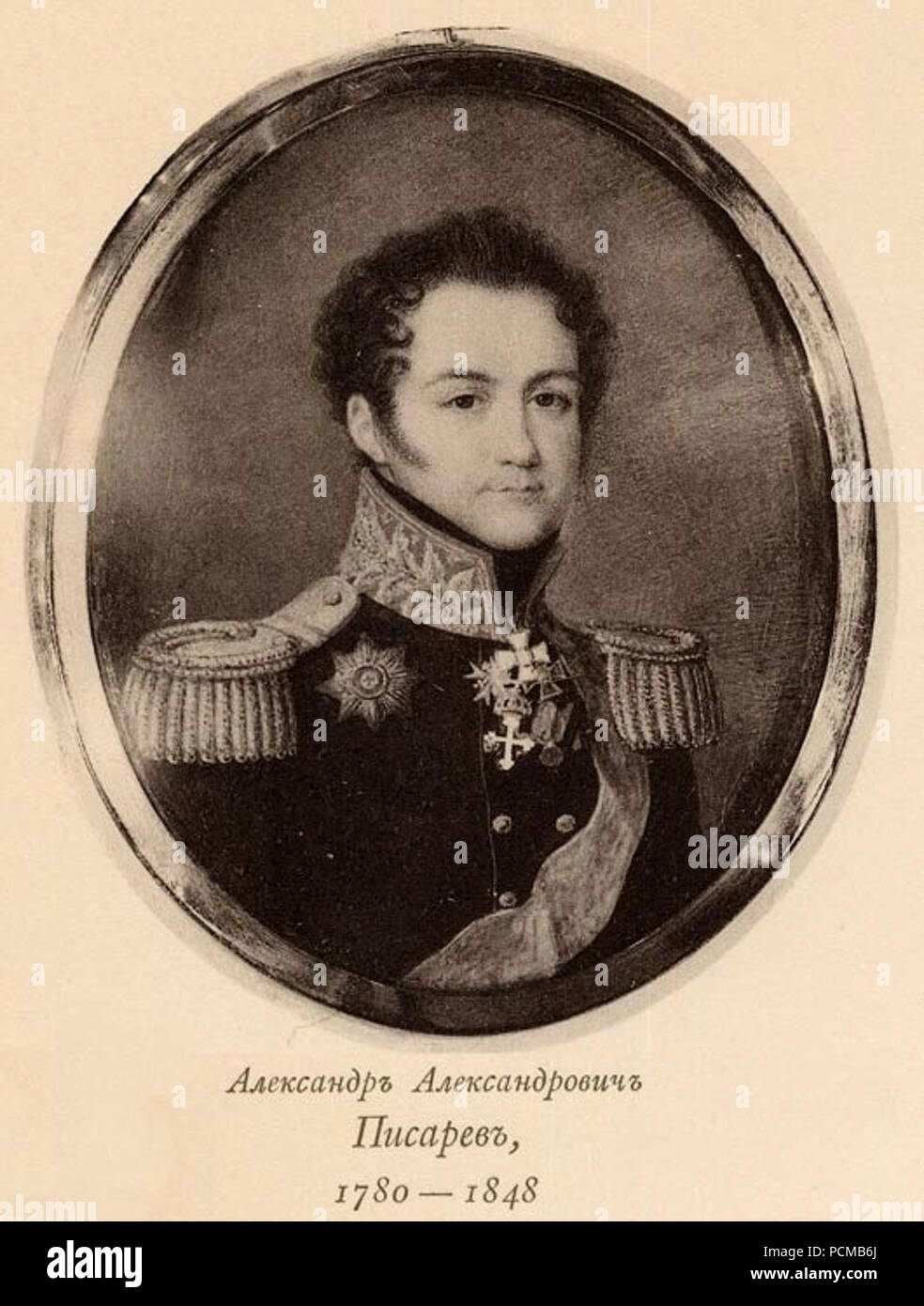 Aleksandr Aleksandrovich Pisarev, 1780-1848. Foto Stock