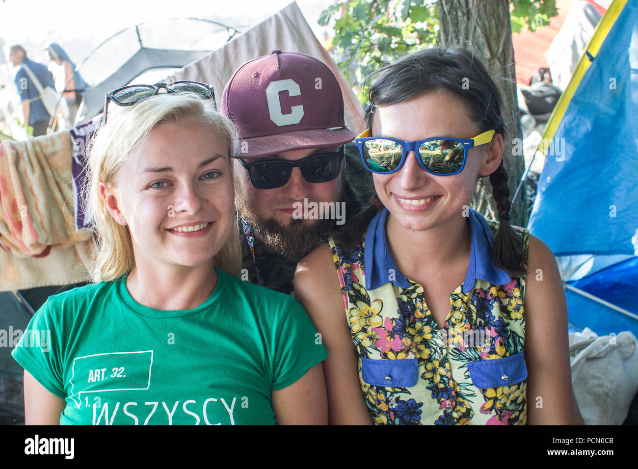 Kostrzyn su Odra, Polonia - 3 agosto 2018. Festival PolandRock uno dei più grandi festival in Europa ha iniziato a. Il ventiquattresimo Pol'e'Rock Festival di Kostrzyn Credito: Slawomir Kowalewski/Alamy Live News Foto Stock