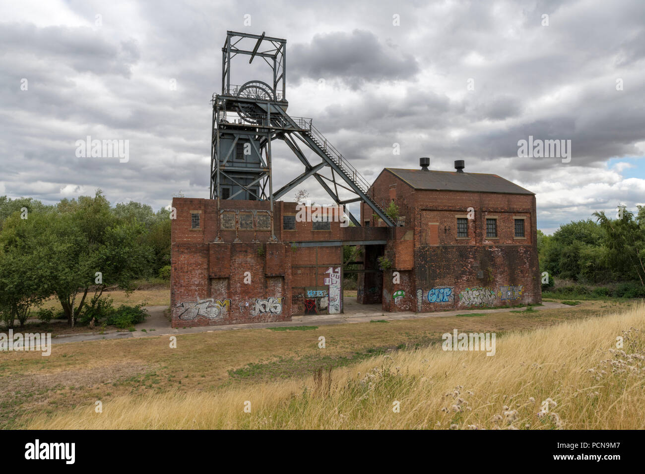 Le rovine di Barnsley Main Colliery, Barnsley, South Yorkshire, Inghilterra Foto Stock