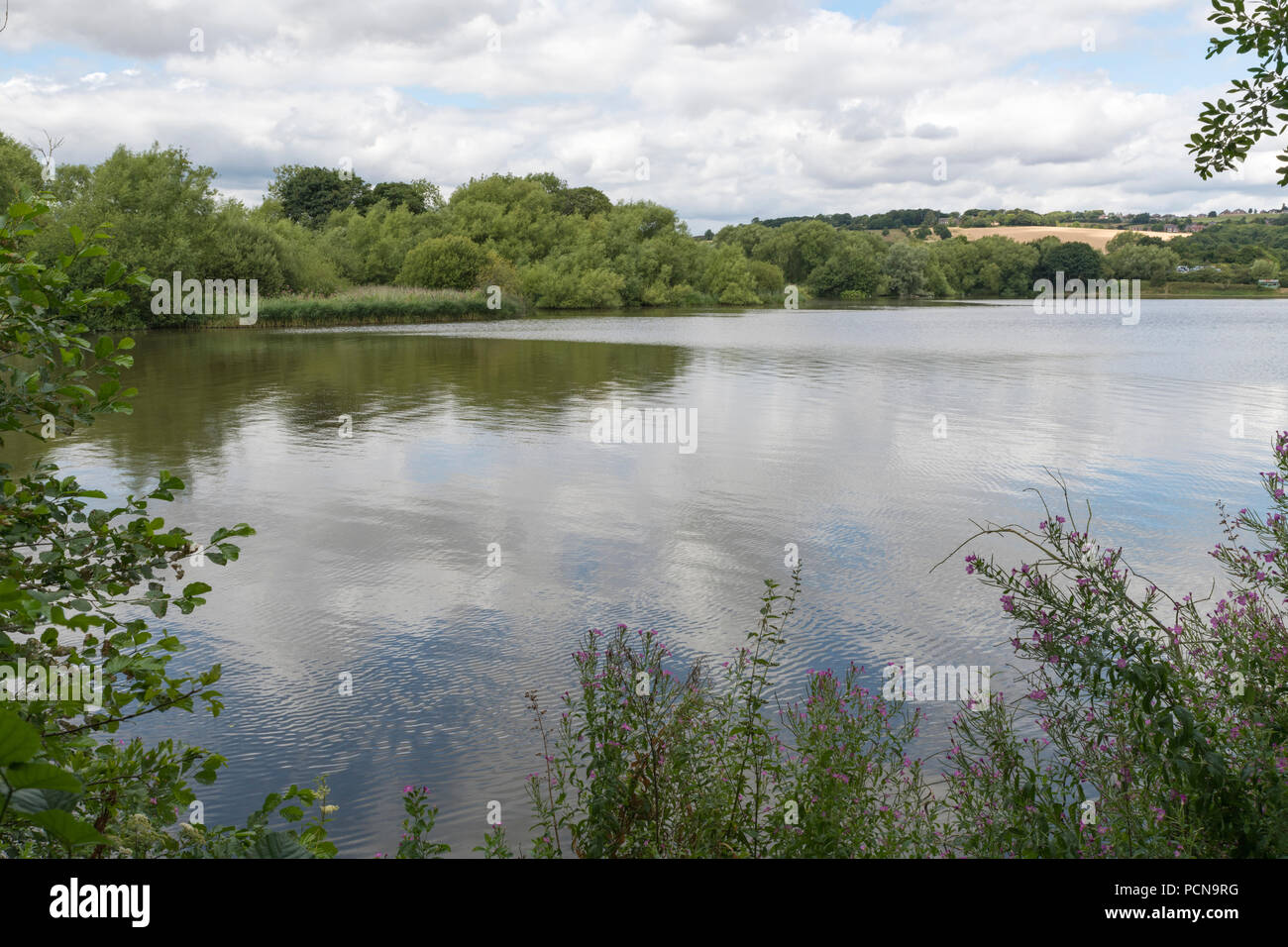 Serbatoio Worsbrough, Dearne Valley, Barnsley, South Yorkshire, Inghilterra Foto Stock