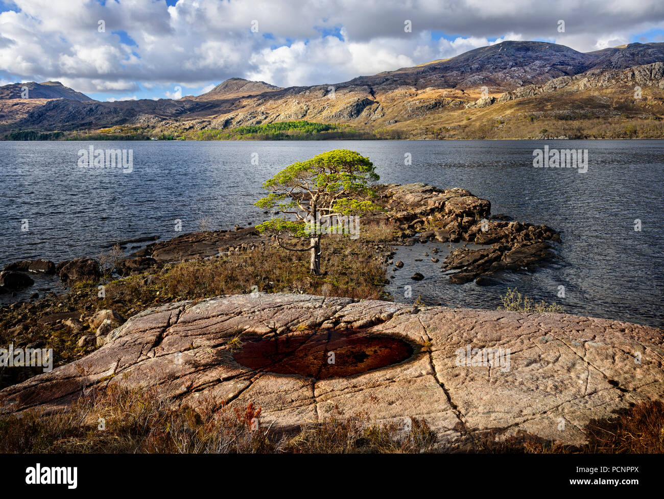 Loch Maree nel NW Highlands scozzesi Foto Stock