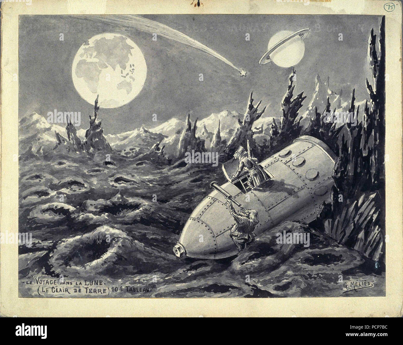 Le Voyage dans la Lune (un viaggio sulla luna) , 1902. Foto Stock