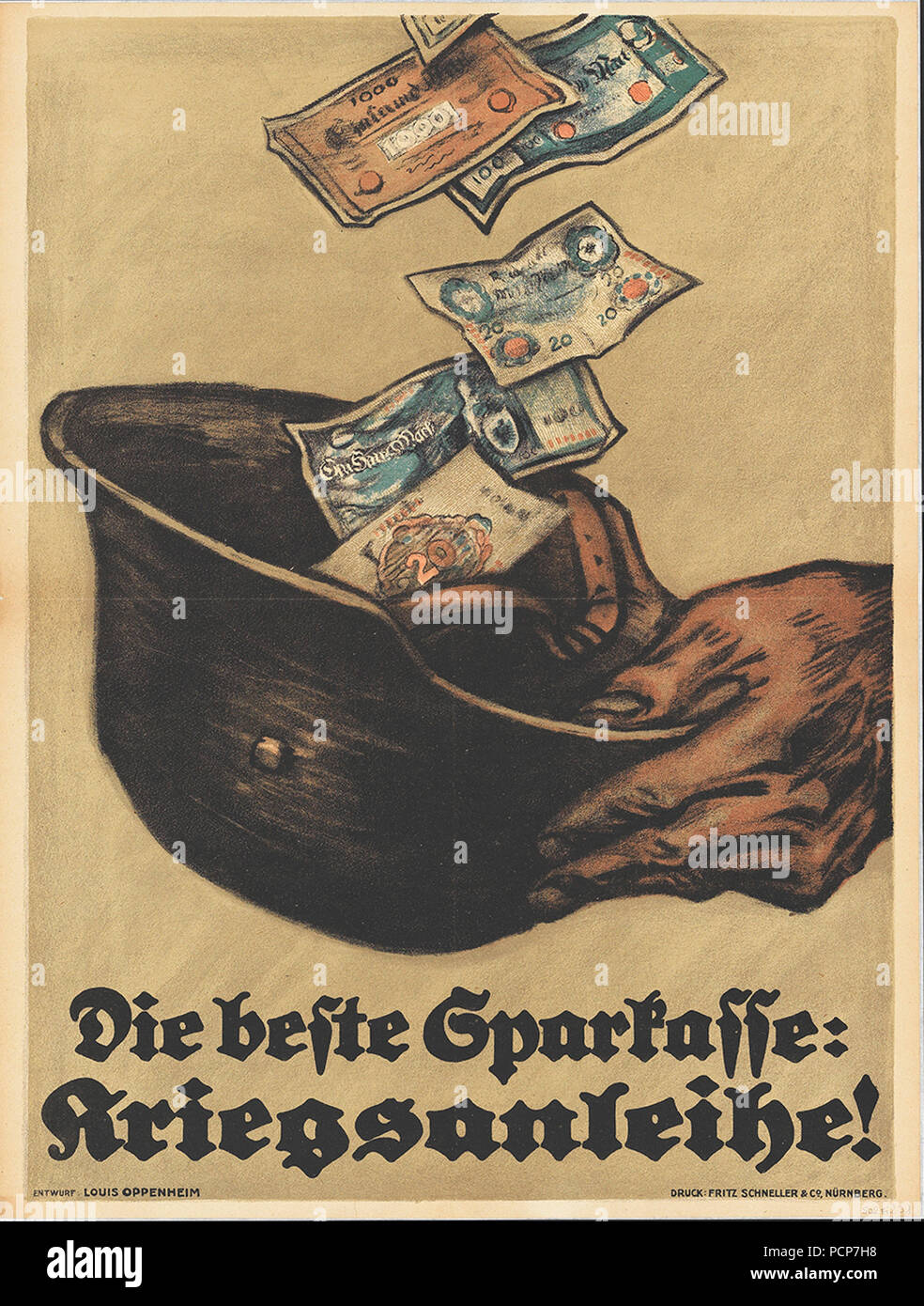 Il miglior risparmio bancario: legami guerra!, 1918. Foto Stock