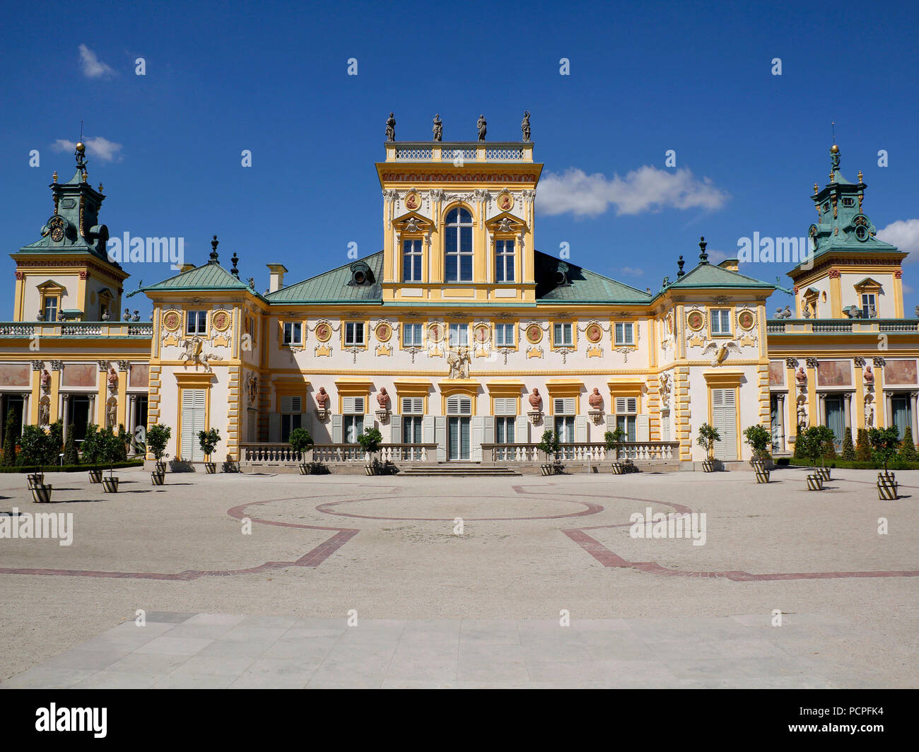 Wilanow Palace di Varsavia, Polonia Foto Stock