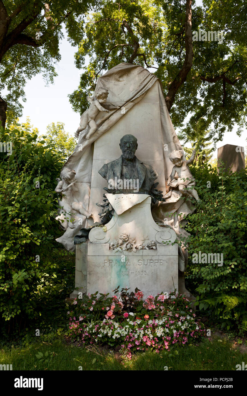 Grabmal von Franz von supp 1819-1895 Foto Stock