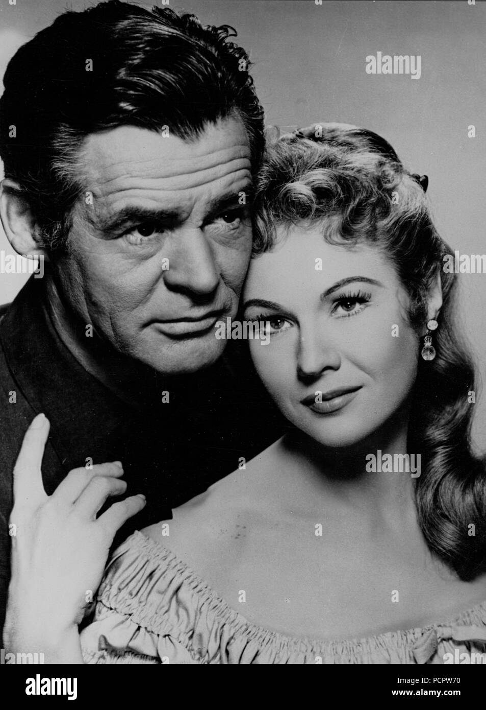 Pellicola originale titolo: il fiero. Titolo inglese: il fiero. Regista: robert D. WEBB. Anno: 1956. Stelle: VIRGINIA MAYO; Robert Ryan. Credito: 20TH CENTURY FOX / Album Foto Stock