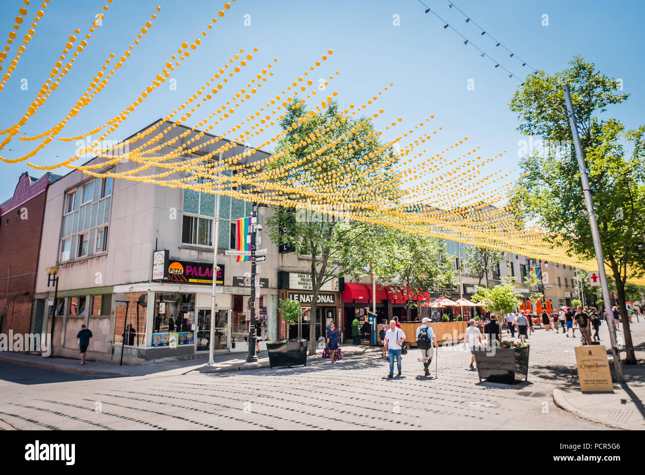 Montreal Gay Village Foto Stock