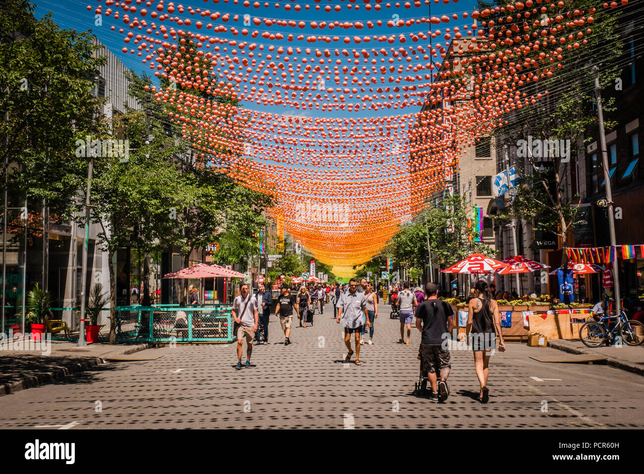 Montreal Gay Village Foto Stock