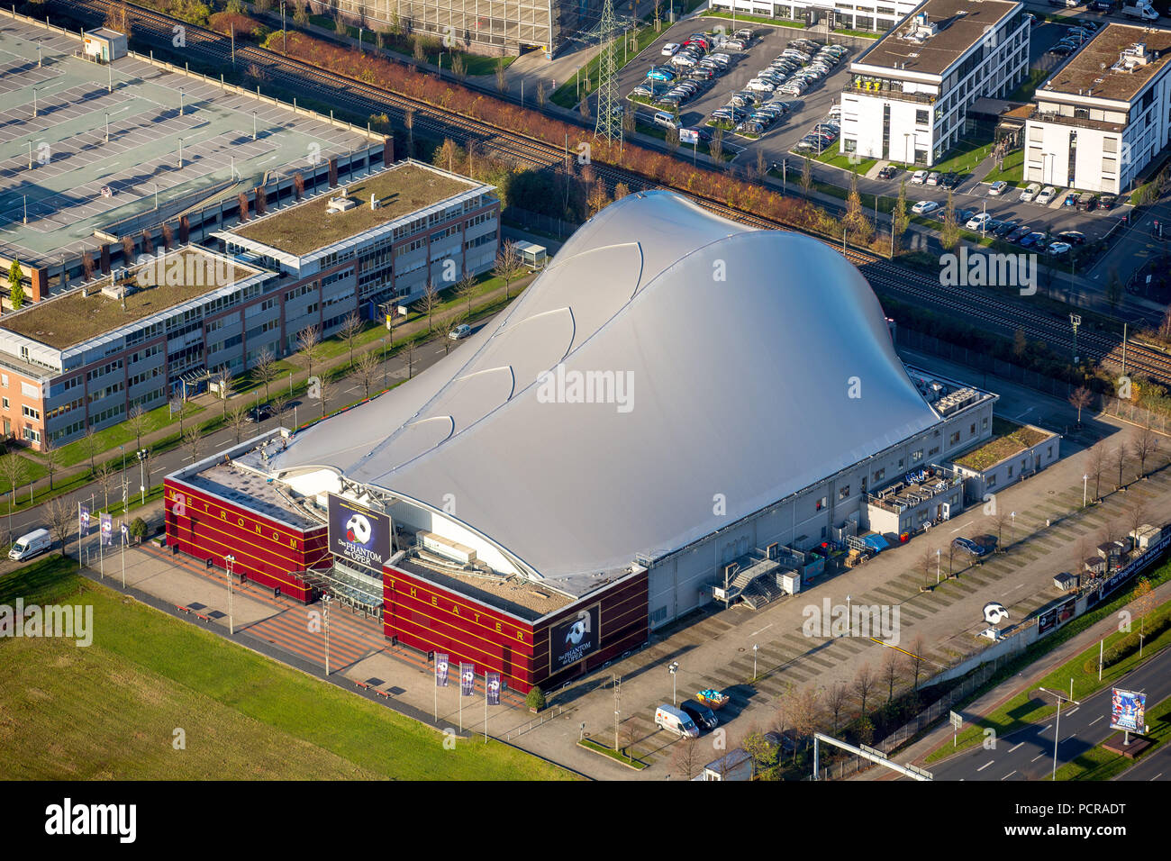 Phantom of the Opera, Stage Theatre, Andrew Lloyd Webber, Stage Entertainment, sede presso il centro, Teatro Tenda, Oberhausen, la zona della Ruhr, Nord Reno-Westfalia, Germania Foto Stock