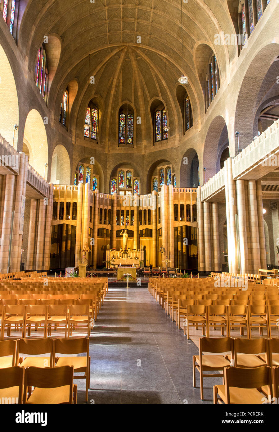 Chiesa Nazionale della Basilica del Sacro Cuore, Basilique Nationale du SacrŽ-CÏur, Basilica di Koekelberg, Bruxelles, Foto Stock