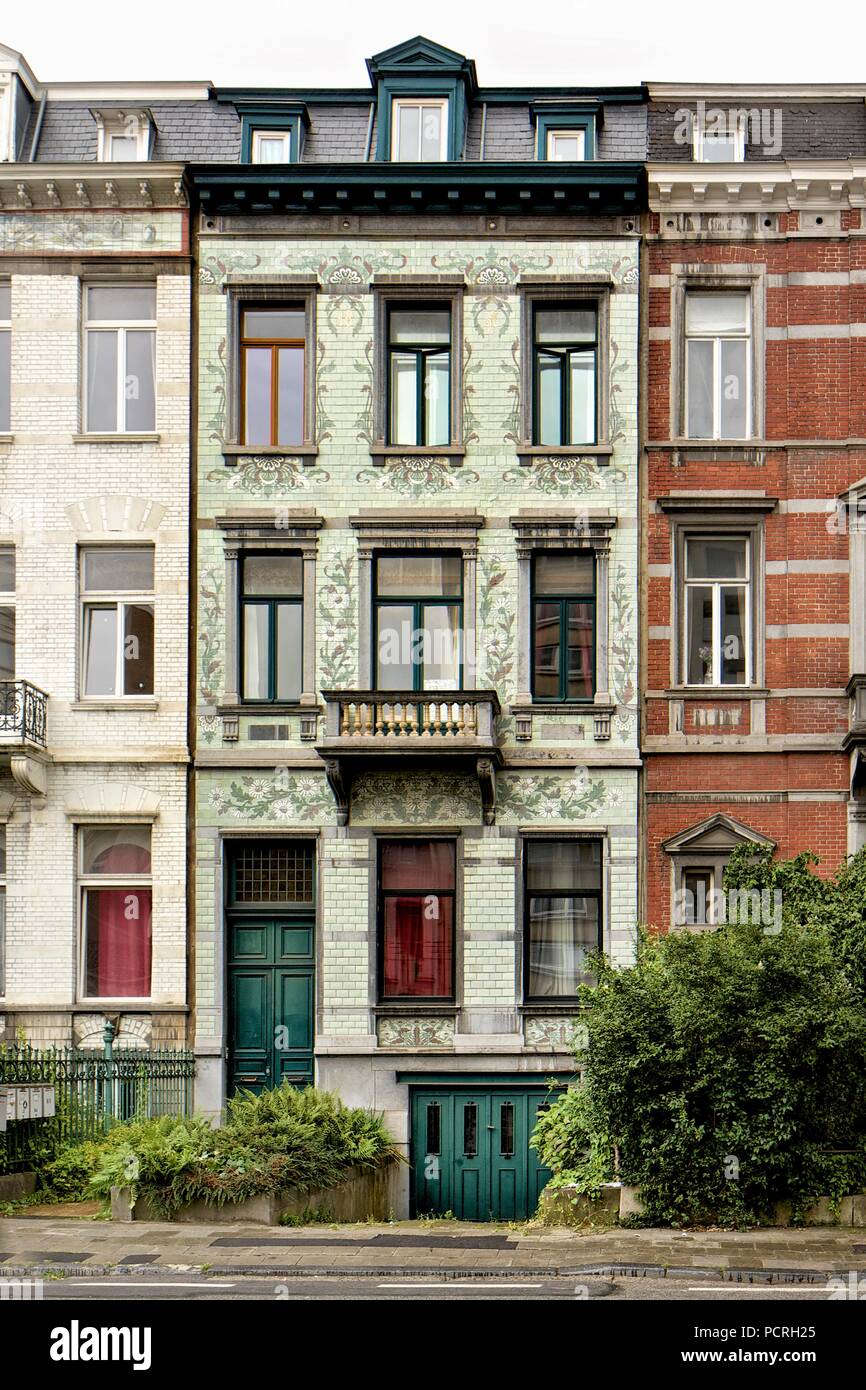 29 Boulevard General Jacques, Bruxelles, Belgio, c2014-2017. Artista: Alan John Ainsworth. Foto Stock