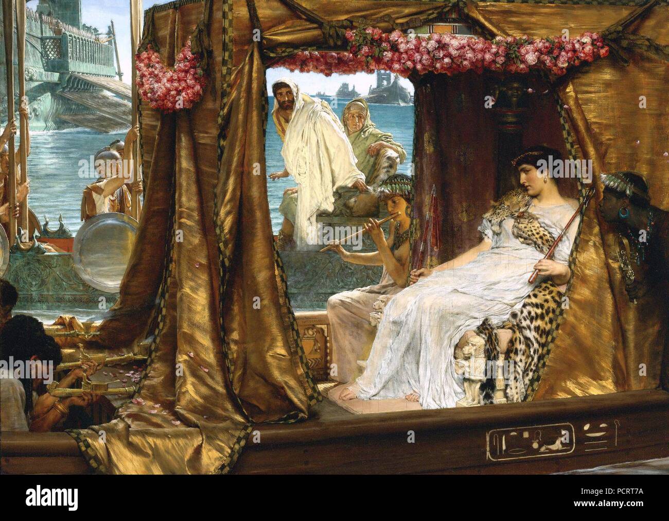 Alma-tadema-antony-cleopatra. Foto Stock