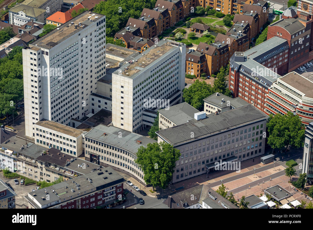 Bochum corte distrettuale, la corte distrettuale di Bochum, procura Bochum Viktoriastraße, Bochum Ruhr, Nord Reno-Westfalia, Germania Foto Stock