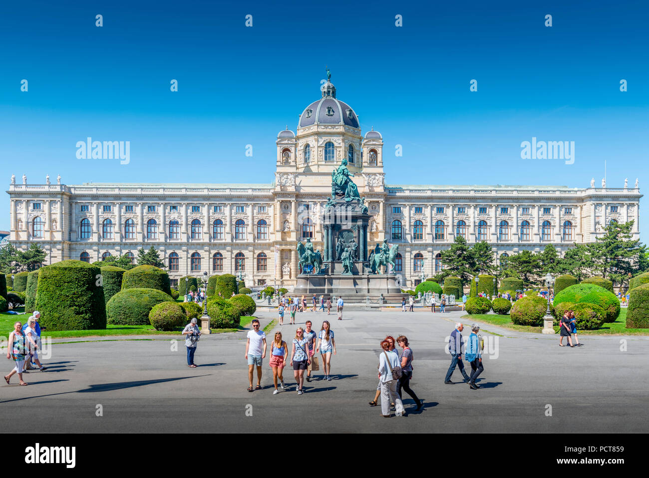 Europa, Österreich, Wien, Innere Stadt, Innenstadt, Platz, Marie-Theresien-Platz, museo, museo Naturhistorsiches, Hofburg Foto Stock